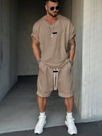 💚Athleisure Fusion T-Shirt Shorts Set