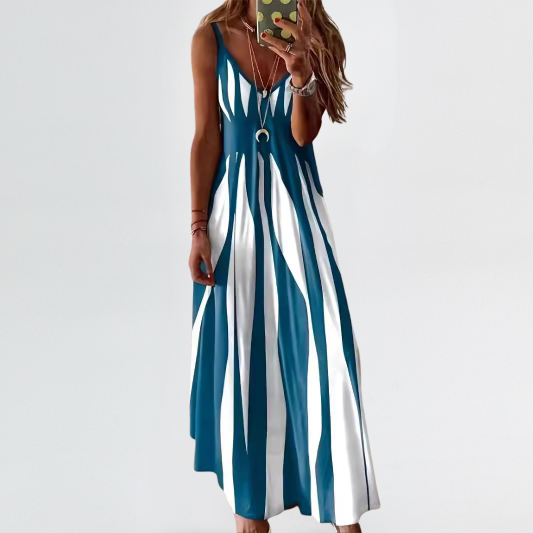 🌷Judith | Slimming Vertical Stripe Maxi Dress