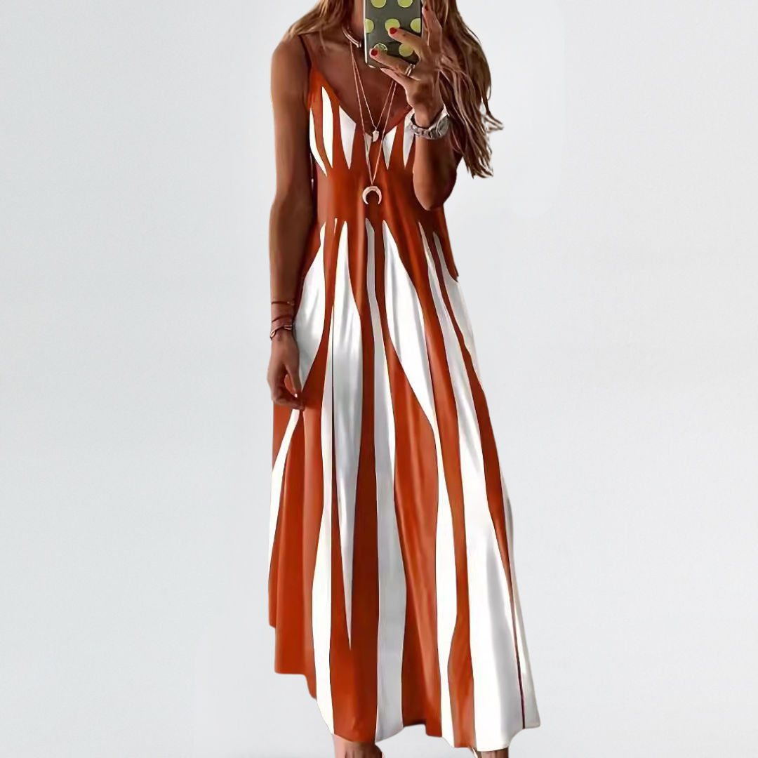 🌷Judith | Slimming Vertical Stripe Maxi Dress