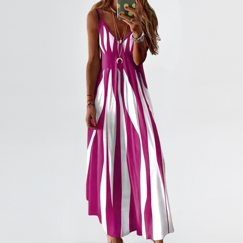🌷Judith | Slimming Vertical Stripe Maxi Dress