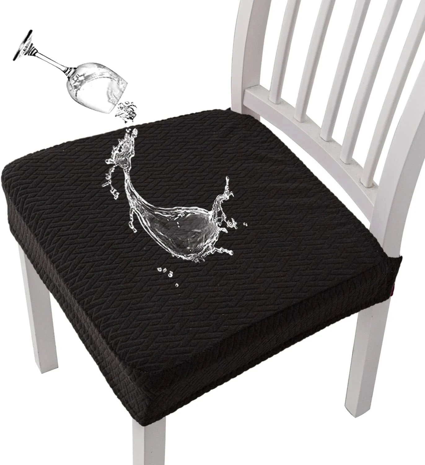 Jacquard Chair Seat Cover – Waterproof, Non-Slip, Machine Washable